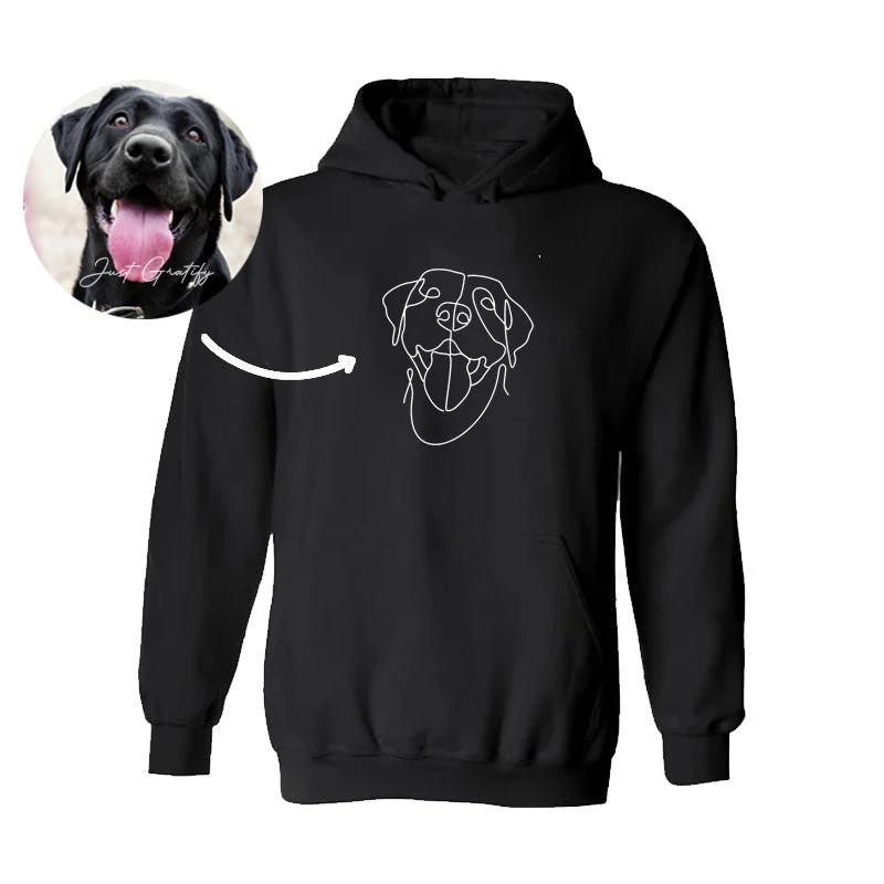 Moletom personalizado com desenho em linha