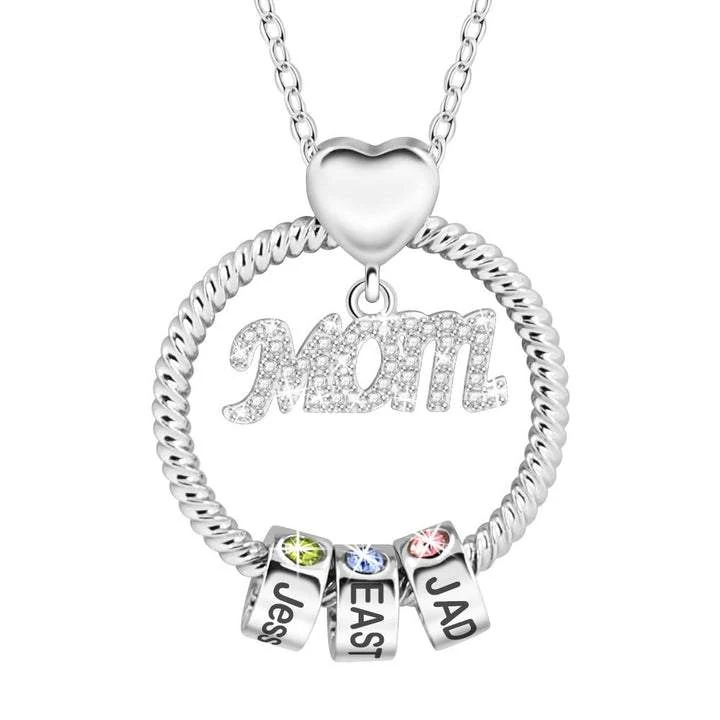 Colar de amor de mãe personalizado